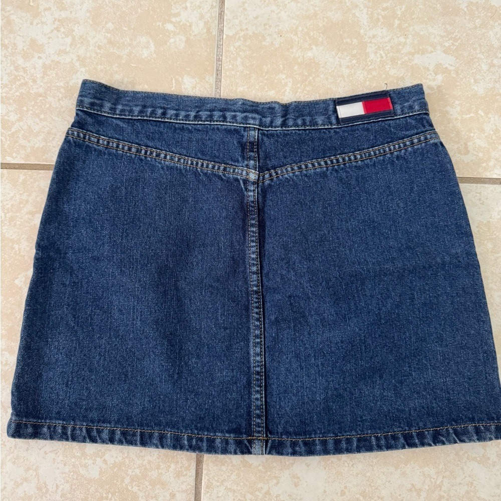 Vintage y2k Tommy Hilfiger Denim Mini Skirt - Picture 3 of 10